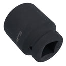 1" Drive Double Deep MM Impact Impacted Socket 6 Sided Single Hex