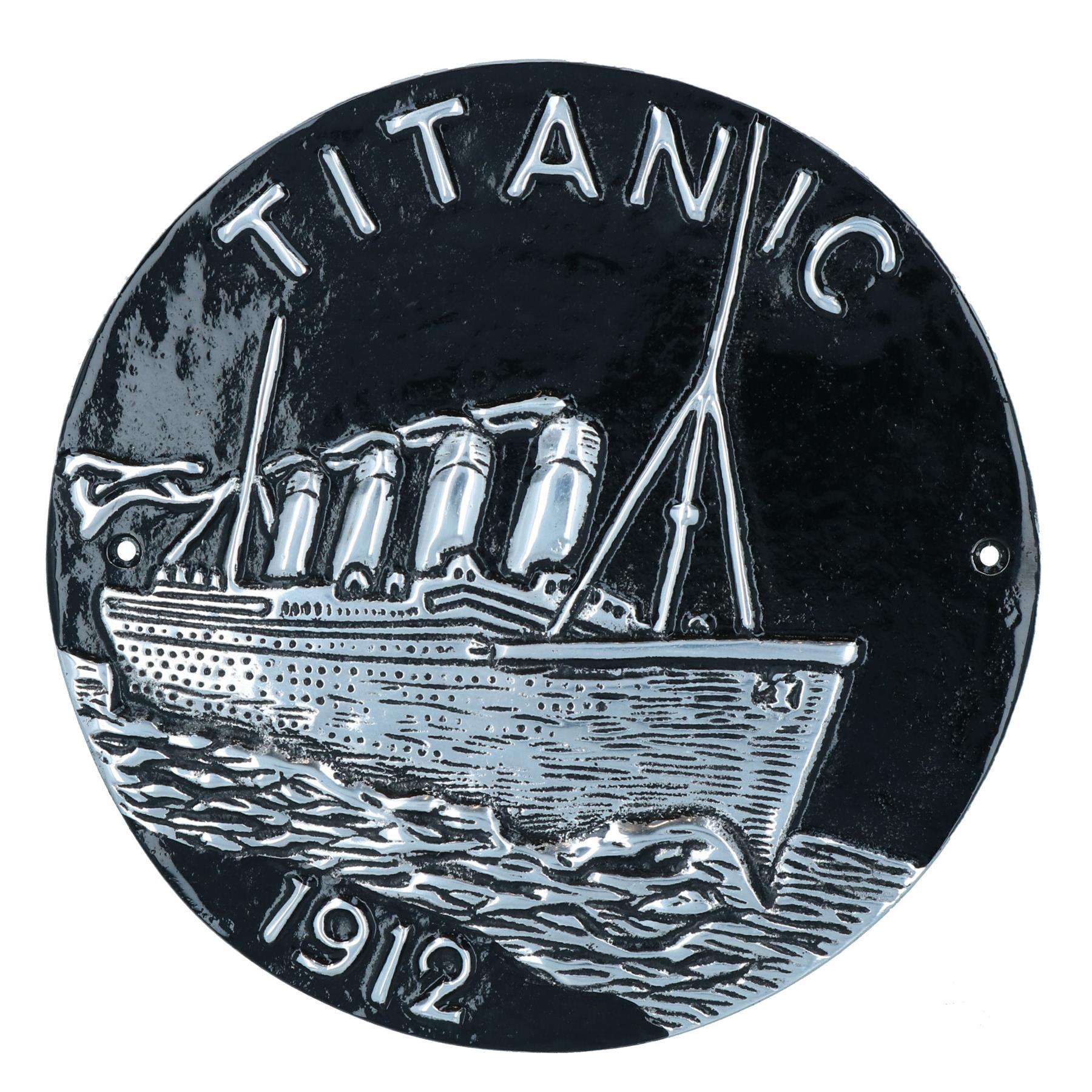 Titanic Aluminium Sign Plaque Door Wall House Gate Garden Cruise Ship Boat