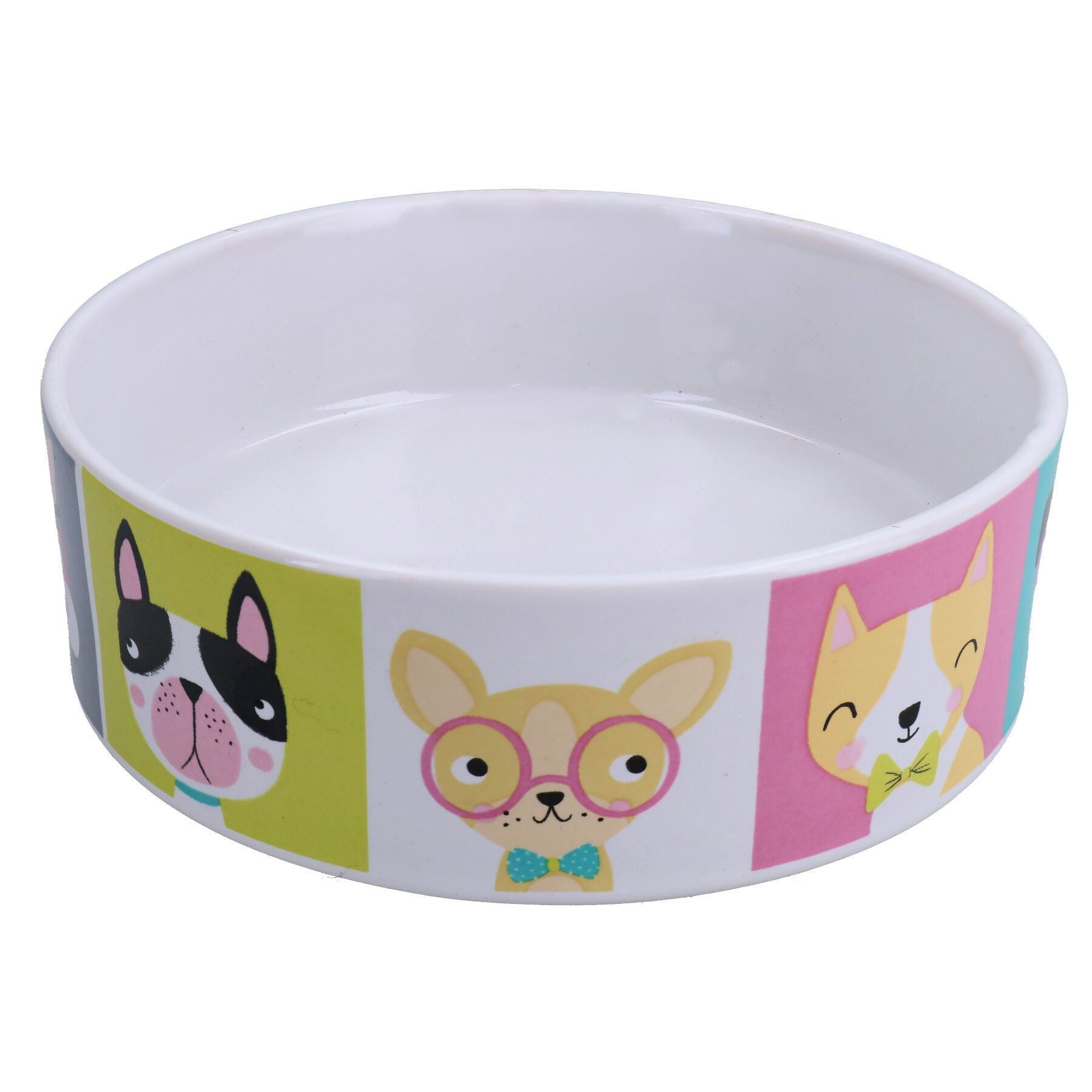 Small Decorative Mason Cash Pawtrait Food Water Dog Bowl Dog Gift 15x5cm