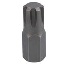 5 Pack M5 - M13 Male 30mm Ribe Bits With 10mm Hex End S2 Steel