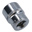 1/2in Drive Shallow Metric MM Socket 12 Sided Bi-Hex with Knurled Ring