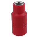 1/2in drive VDE Insulated Shallow Metric Socket 6 Sided Single Hex 1000 V