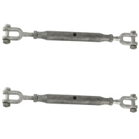 Rigging Screw 16mm Galvanised Jaw to Jaw Turnbuckle Straining