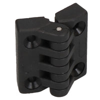 Black Polyamide Hinge Reinforced Plastic 39x39mm Italian Made Industrial Quality