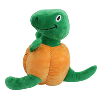 Dog Puppy Small Halloween Gift Plush Comfort Squeaky Dinosaur In Pumpkin Toy