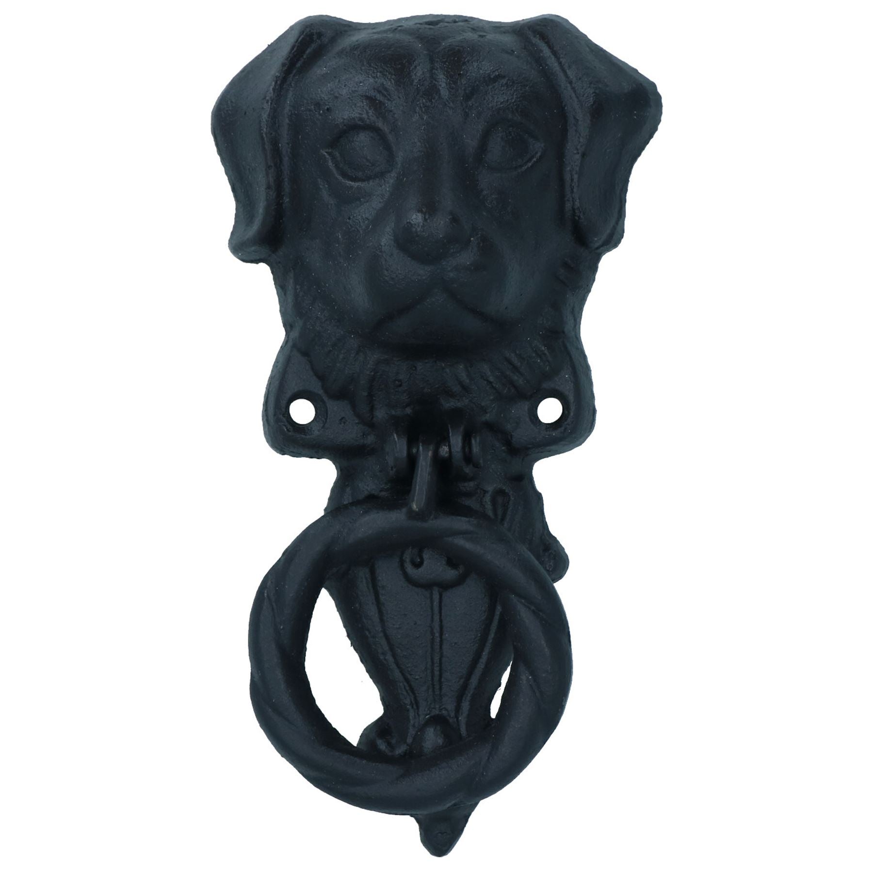 Dog Door Knocker Bell Ringer Cast Iron Garden Shed House Cast Iron Striker