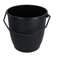 Coal Bucket & Lid Black Plastic Ash Tidy Bin Coal Carrier Fire Log Burner Kindling