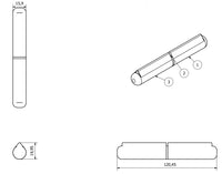 Lift Off Bullet Hinge Weld On Brass Bush 16x120mm Heavy Duty Industrial Quality