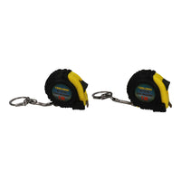 2 x 1 Metre Key Ring Tape Measures Measuring Metric Imperial Measurements