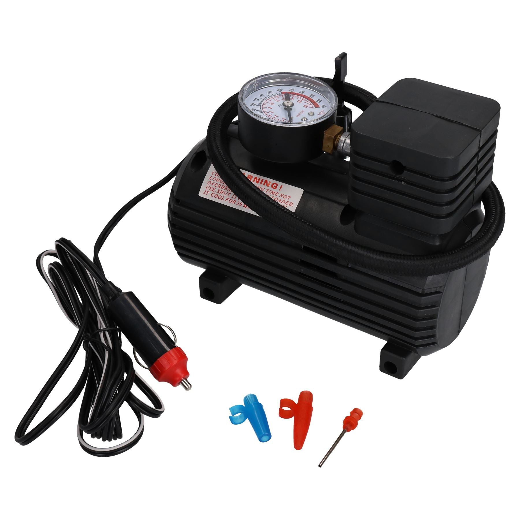 12V Mini Compact Air Compressor 300 PSI Cigarette Bike Car Tyre Inflator TE216