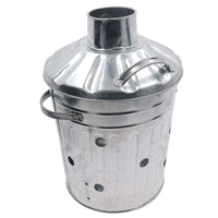 Mini Garden Incinerator Bin Small Fire Bin Galvanised Steel for Burning Wood Waste