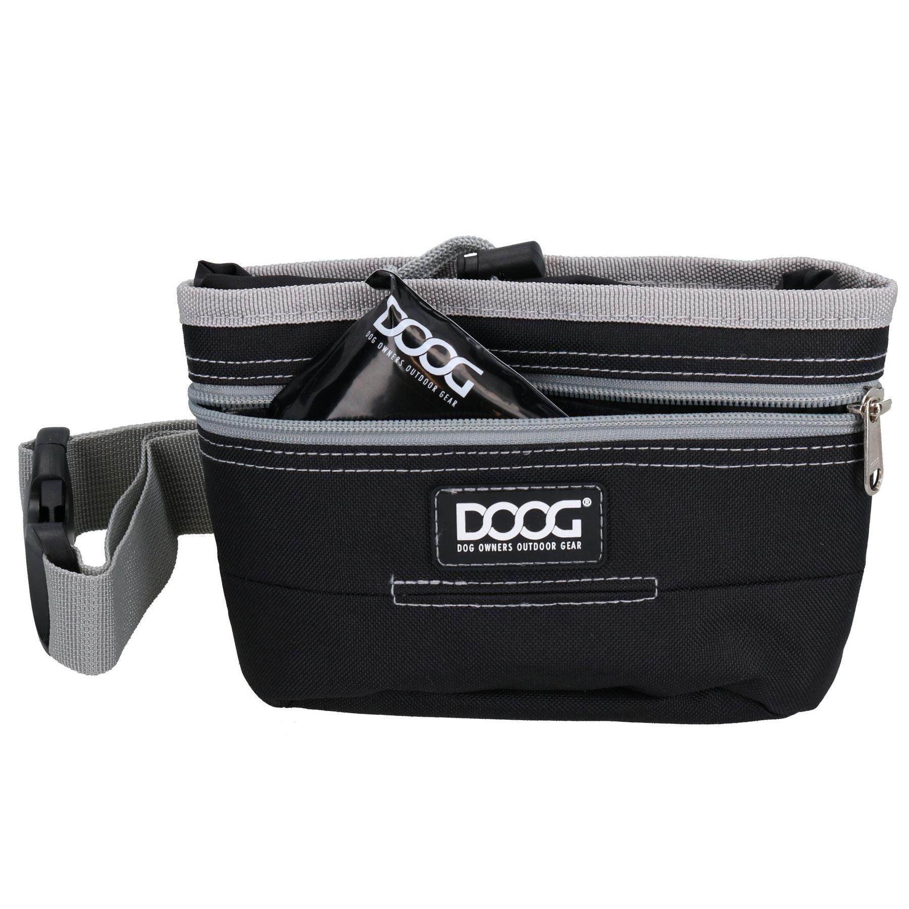 Black Weatherproof Durable Treat Bag Pouch Holder Belt Dog Training Essential