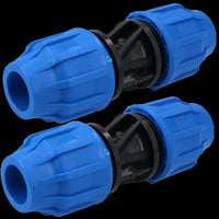 20 x 20mm MDPE Straight Pipe Compression Fitting Coupling Connector