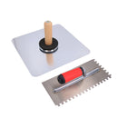 Aluminium Plasterers Plastering Hawks Board + 8mm Square Notched Float Trowel