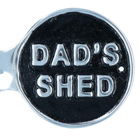 Dads Shed Coat Jacket Key Hanger / Rack 2 Hooks / Pegs Wall Hall House Garage