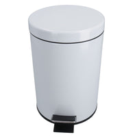 3L Waste Pedal Bin Kitchen Bathroom Office Metal House Rubbish Dustbin Flip Lid