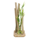 2 Aquatic Aquarium Decor Bamboo Stick Medium Fish Tank Ornaments 9x11x25cm