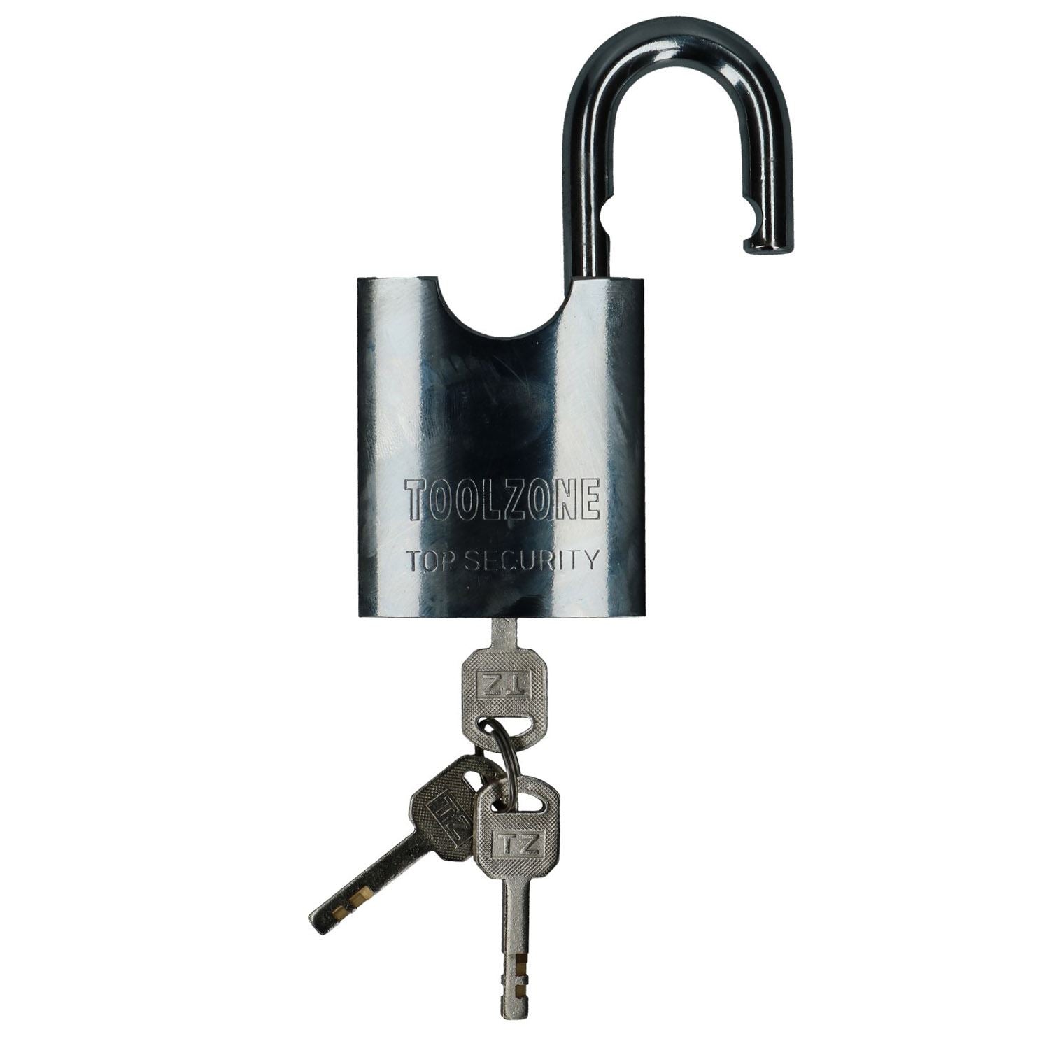 60mm Security Padlock Shed Gate Lock 3 Keys 20mm Shank Brass Core Security