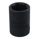 3/8in Drive Shallow Stubby Metric Impacted Impact Socket 6 Sided Single Hex