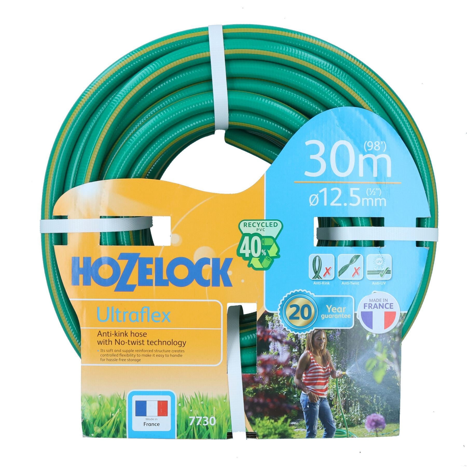 Hozelock Ultraflex Garden Hose Pipe 12.5mm 30m or 50m Watering Yard Anti Kink