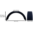 Mudguard for Trailer Wheels 8" Plastic Single / Wing / Fender Injection Moulded