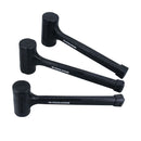 3pc Rubber Dead Blow Hammer Set Hammers Mallets 1lb 2lb 3lb Shot Loaded