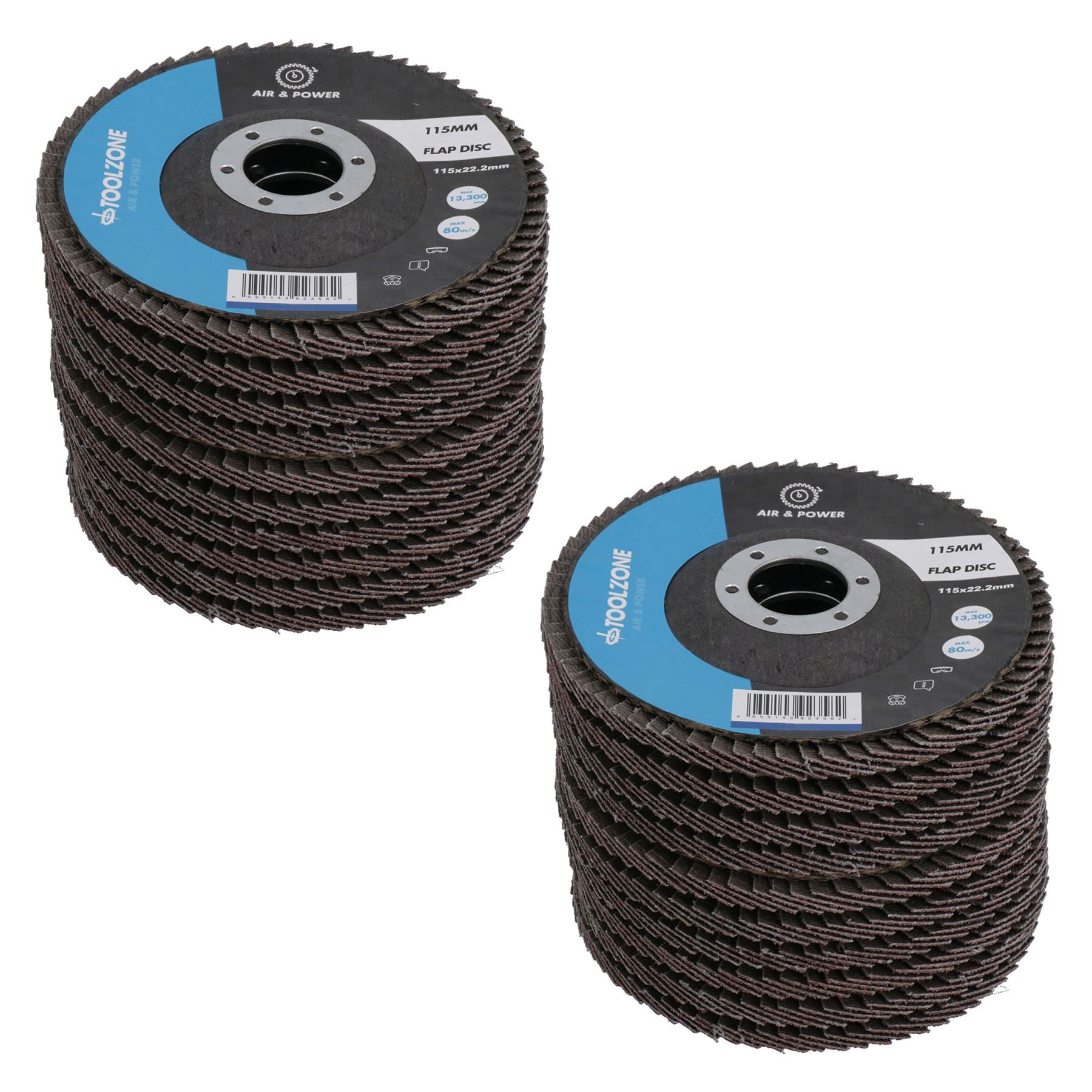 120 Grit Flap Discs Fine Grade Aluminium Oxide Sanding Removal Type 29