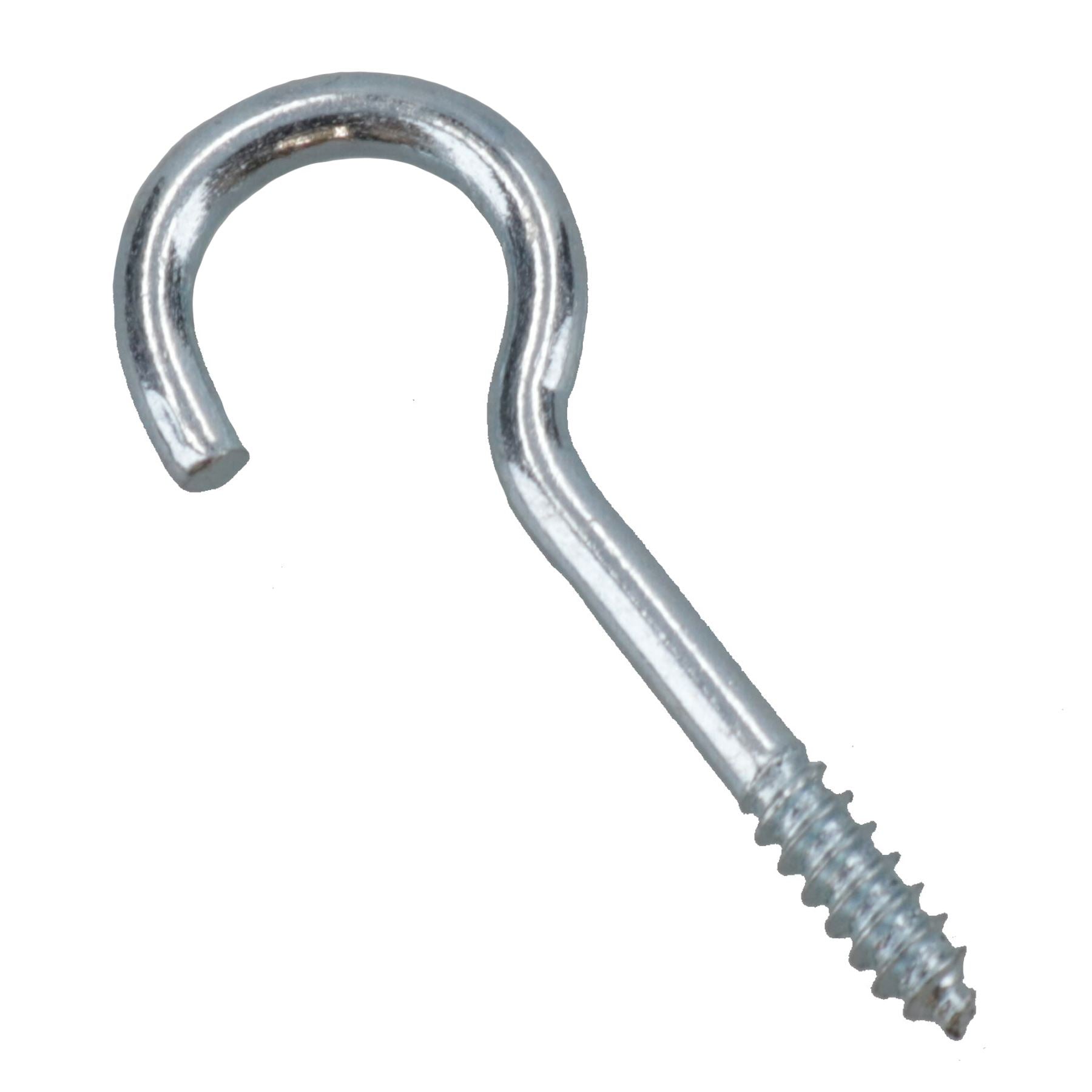 Screw Hook Fasteners Hangers Zinc Coated Finish 10mm Dia 35mm length