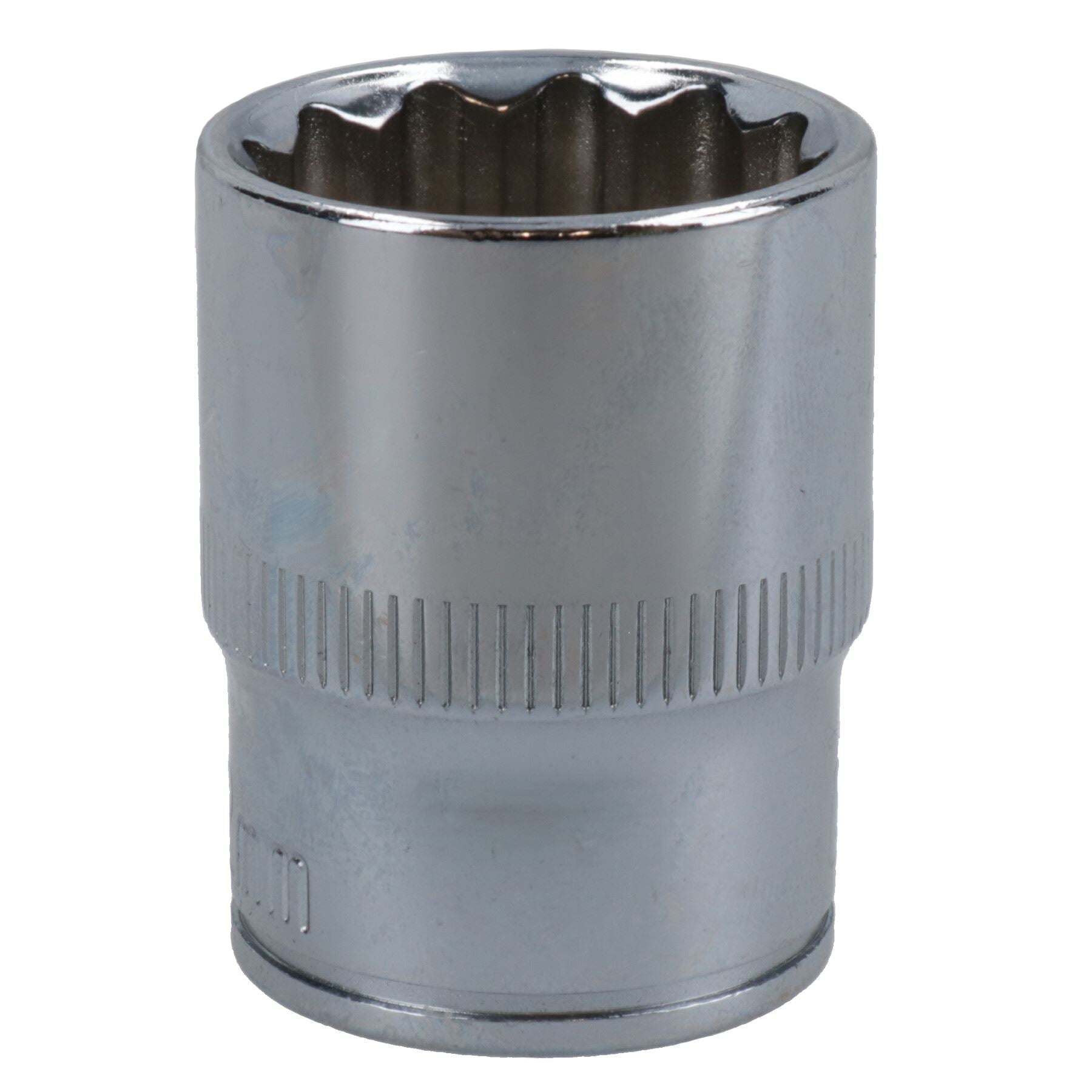 1/2in Drive Shallow Metric MM Socket 12 Sided Bi-Hex with Knurled Ring