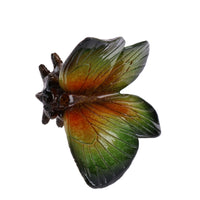 Green Butterfly Resin Wall Mount Shed Sculpture Statue Ornament House Garden