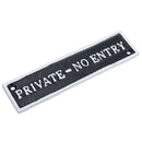 Private No Entry Black Cast Iron Sign Plaque Door Wall House Gate Shop Cafe