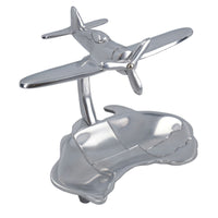 Aeroplane Plane Soap Dish Holder Box Aluminium Bathroom Kitchen Sink Shower