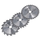 3pc 150mm TCT Circular Saw Blades 16/24/30 TPI & Adapter Rings Reducer TE866