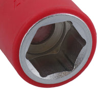 1/2in drive VDE Insulated Shallow Metric Socket 6 Sided Single Hex 1000 V