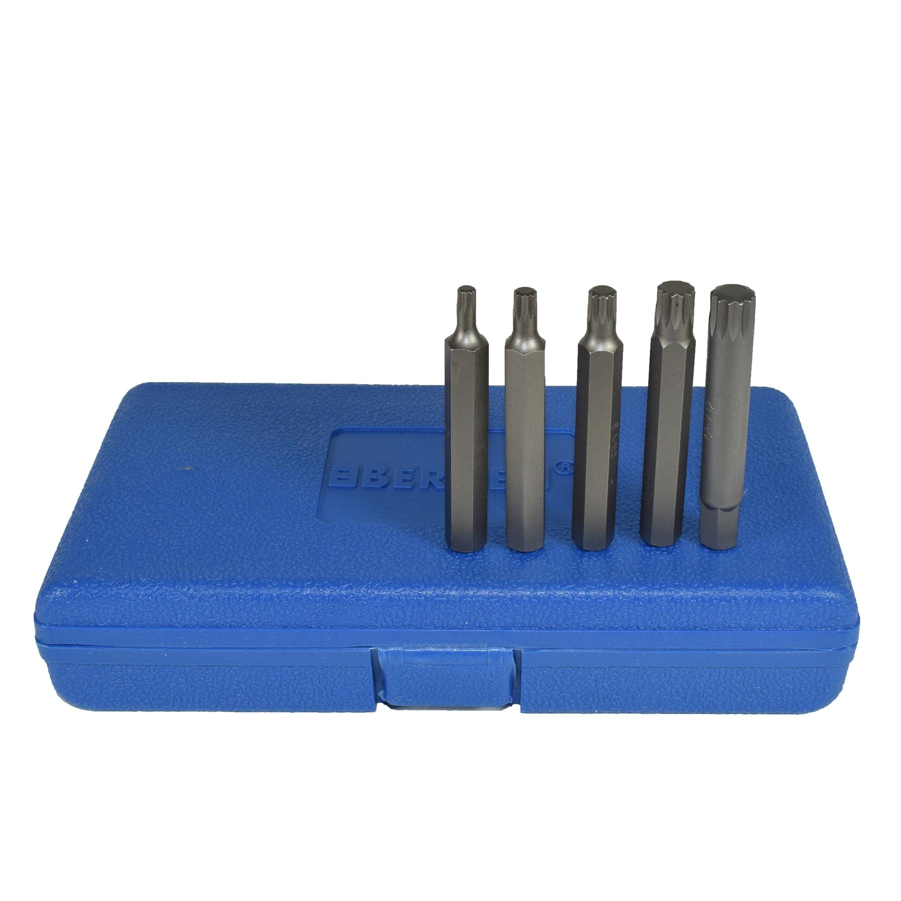 1/2" Drive Shallow And Deep Male Spline Bits M5 - M12 11pc Set