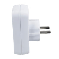 UK To EU Travel Socket Adaptor 2 Pin to 3 Pin Plug + C / USB Charging Ports