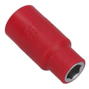 1/2in drive VDE Insulated Shallow Metric Socket 6 Sided Single Hex 1000 V