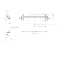 600kg Trailer Axle Suspension for Snipe Boat & Jetski Trailers with 4" PCD Hubs