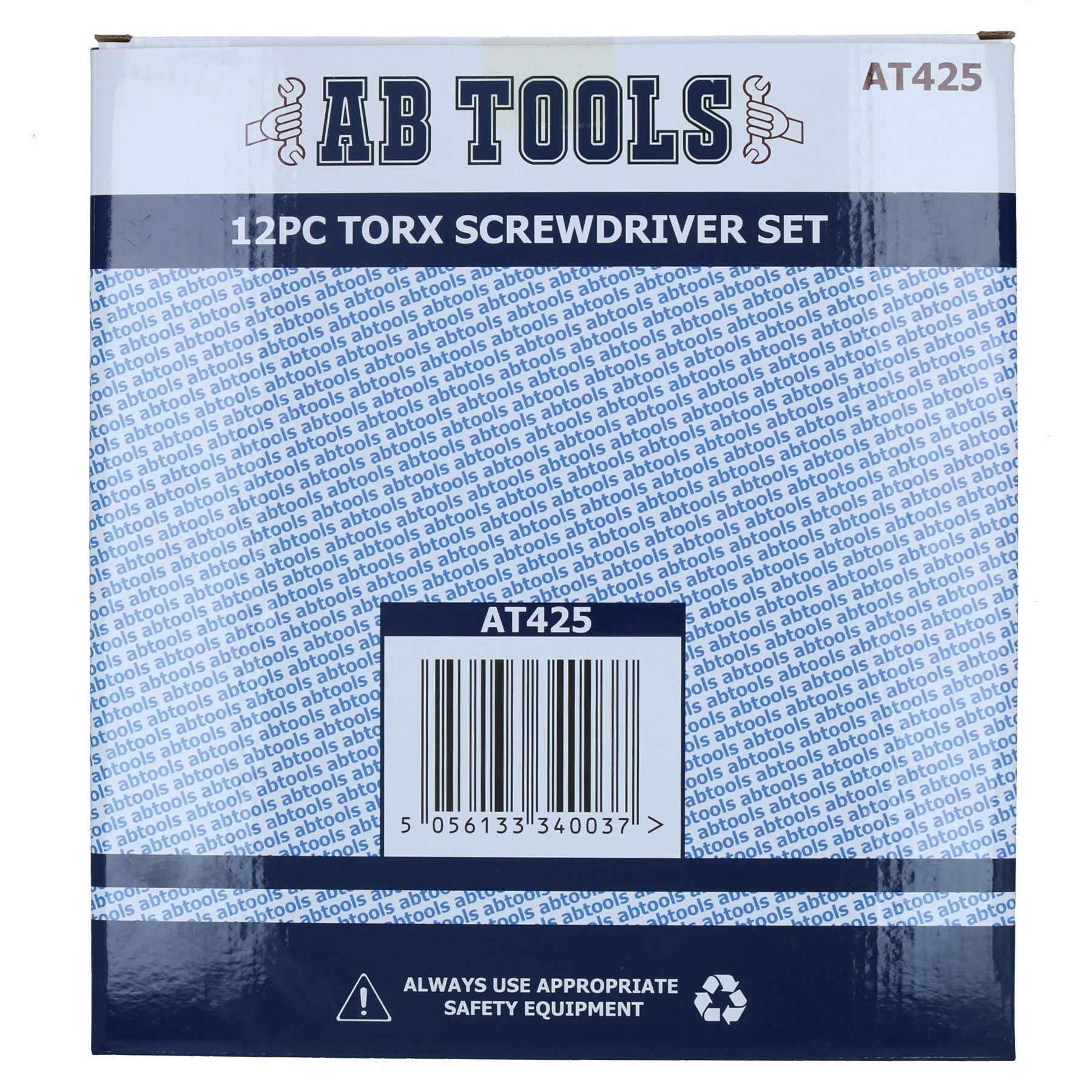 TORX / Star screwdriver set 12pc T6 - T45 with cushioned grip by AB Tools