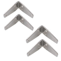 Heavy Duty Angle Bracket 90 Degree Brace Marine Stainless Steel 80mm x 50mm