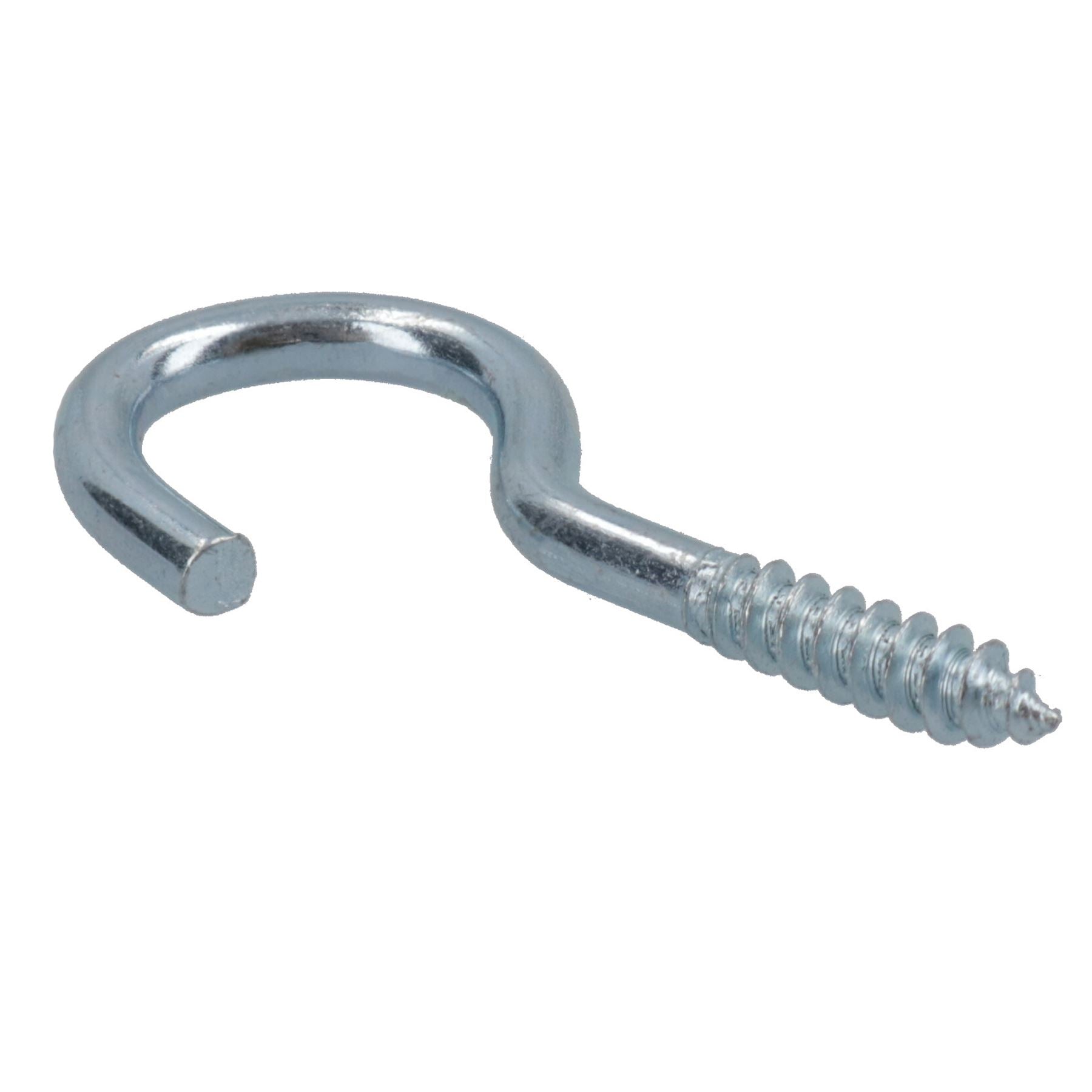 Screw Hook Fasteners Hangers Zinc Coated Finish 12mm Dia 40mm length