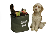 Forest Canvas Pet Dog Toy Storage Basket 33x7cm