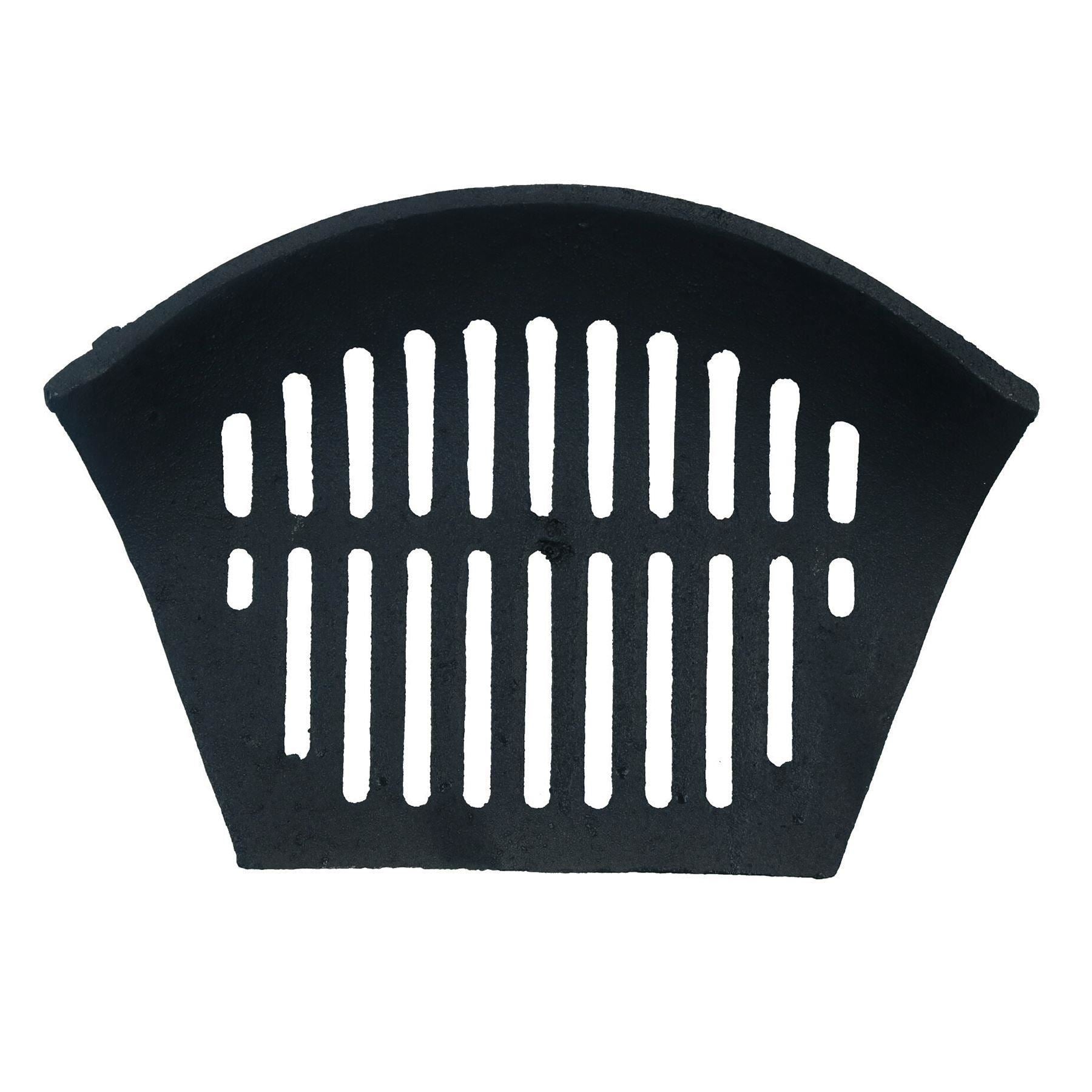 16" Fire Grate For 18" Fireplace Cast Iron Coal Log Black Front Open Basket