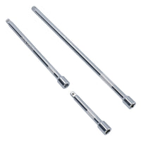 1/4" Drive Extension Bar Set 3" (75mm), 6" (150mm) & 9" (225mm) 3pc TE046