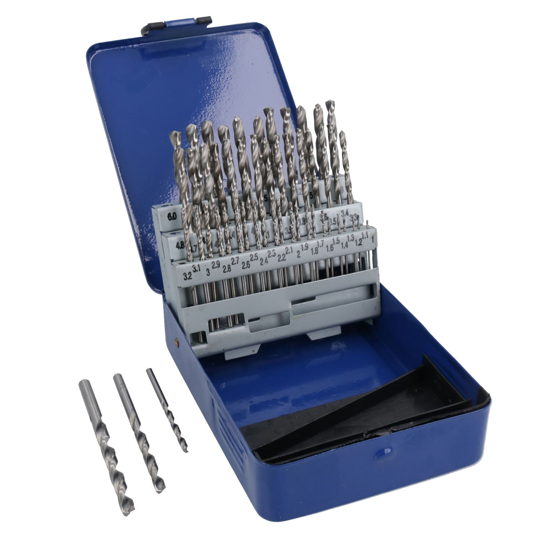 HSS Metric Drill Bit Set Split Point Drills in 0.1mm Increments 1mm – 6mm 51pc