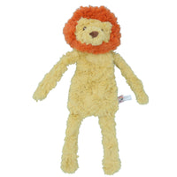 Plush Squeaky Crinkle Unstuffed Lion Calming Pet Toy With Belly Compartment