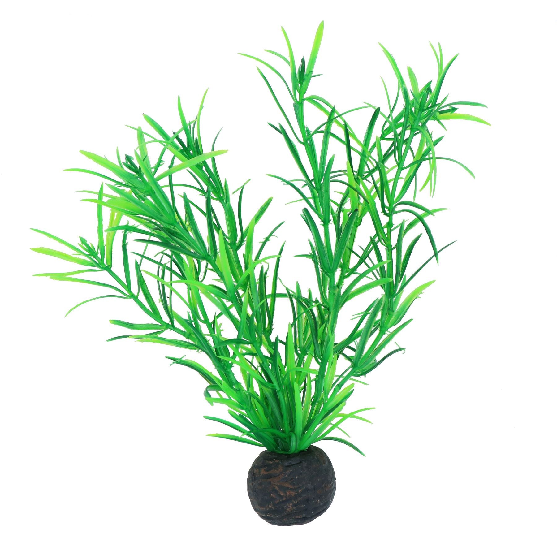 Aquatic Aquarium Fish Tank Self Sinking Middle Silk Artificial Plant H-20cm- (No3)