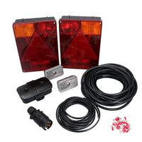 10m Trailer Light Wiring Kit Rear Vertical Lights, Front Markers, Plug, Junction Box