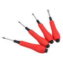 4pc Mobile Phone Repair Set Screwdriver Kit T5 T6 T7 + Chisel Soft Grip Handles