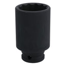 35mm 1/2" Drive Deep Impacted Thin Wall Walled Hub Nut Socket 12 Sided